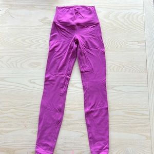 Size 4 Lululemon align leggings. Never worn. Excellent condition